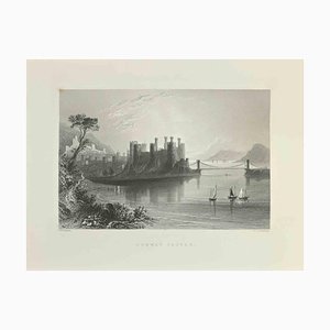 JC Armytage, Castello di Conway, Acquaforte, 1845