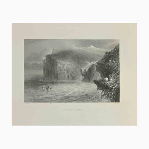 JC Armytage, Tête de St Abeille, Eau-forte, 1845