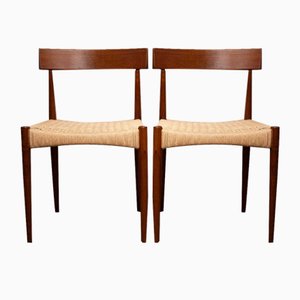 Set of Danish Dining Chairs by Arne Hovmand-Olsen for Mogens Kold, 1960s