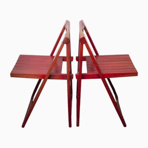 Folding Chair Model Trieste by Bazzani for Aldo Jacober, 1970s, Set of 3