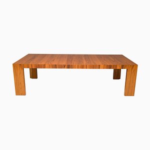 Mesa de comedor El Dom de chapa de palisandro de Hannes Wettstein para Cassina, década de 2010