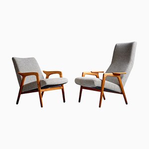 Reado and Ruster Lounge Chairs attributed to Yngve Ekström, 1960s, Set of 2