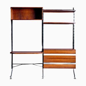 Shelf in Rosewood and Metal attributed to Ico & Luisa Parisi for for Mim, 1960s
