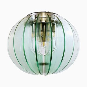 Mid-Century Glass Discs Suspension by School of Max Ingrand, Italy, 1960s