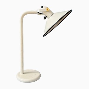 Weiße Mid-Century Anvia Schreibtisch Tischlampe, 1970er