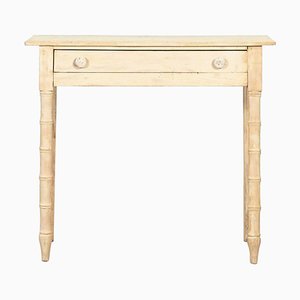 Regency English Stripped Pine and Faux Bamboo Writing Table, 1830