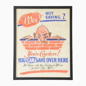 Mr Chad WWII National Savings Poster, 1940s