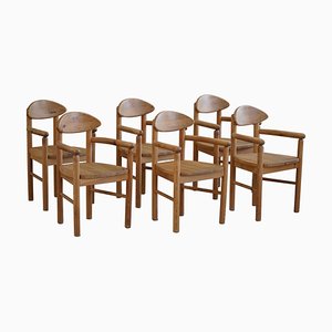 Danish Dining Chairs in Pine by Rainer Daumiller, 1970s, Set of 6