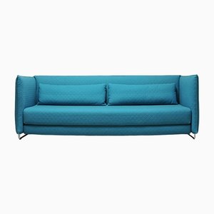 Metro Sofa aus blauem Wollstoff