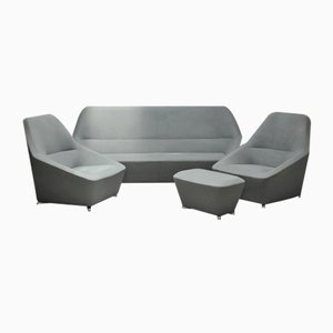 Pluriel Sofa and Chairs with Ottomann from Ligne Roset, Set of 3