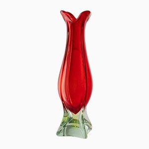 Murano Glass Vase by Fratelli Toso for MCM, 1960s