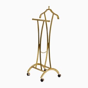 Italian Brass Plated Valet Stand, 1970s