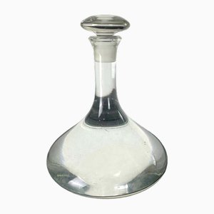 French Blown Glass Carafe with Glass Stopper, 1950s