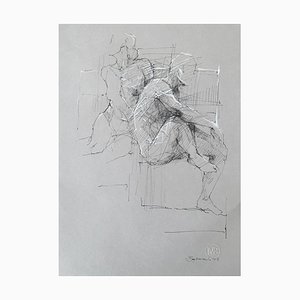 Michal Bajsarowicz, Akt, Zeichnung auf Papier, 21. Jahrhundert
