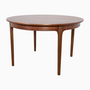 Mid-Century Round Rosewood Extendable Dining Table from Nathan, 1960s