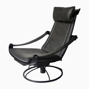 Vintage Black Chair from Nelo Möbel, 1970s
