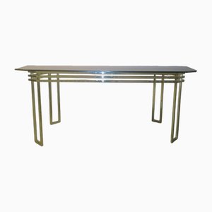 Tisch aus Stahl & Messing, 1970er