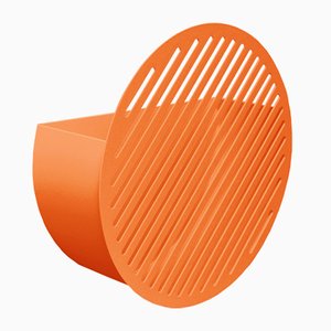 Medium Diagonal Wall Basket in Zesty Orange by Andreasson & Leibel