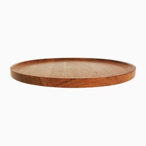 Rotating Teak Plate, Denmark, 1970s