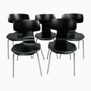 Chairs by Arne Jacobsen 3103 for Fritz Hansen, 1981, Set of 5