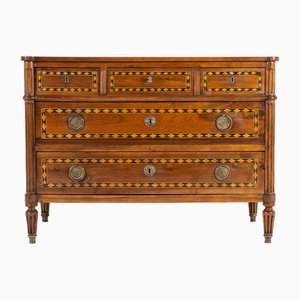 Late 18th Century French Inlaid Walnut Commode