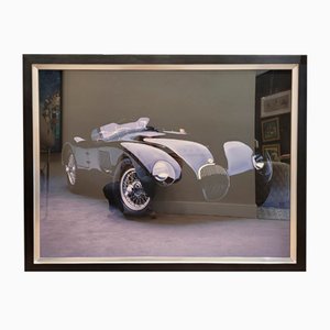 Don Heiny, Jaguar C-Type, anni 2000, stampa fotografica, con cornice