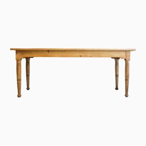Long Antique Table in Softwood