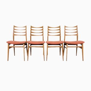 Mid-Century Danish Modern Dining Chairs, 1970s, Set of 4