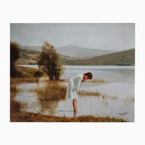 Enric Torres Prat, Landschaft, 1995, Öl auf Leinwand