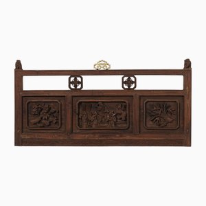 Three Panel Carved Bed Fascia