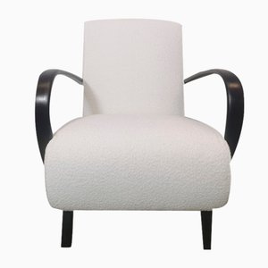 Poltrona bianca di Jindrich Halabala, anni '40