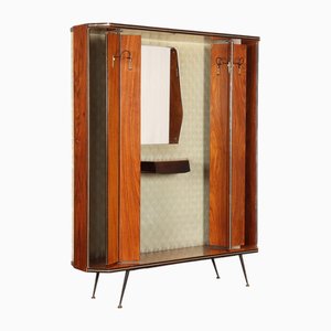 Garderobe aus Holz, Italien, 1950er-1960er