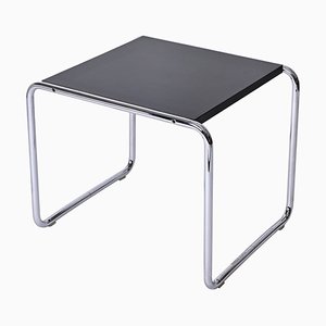 American Bauhaus Black Laccio Side Table by Marcel Breuer for Knoll, 1940s