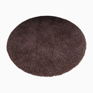 Sitap-Style Polypropylene Circular Rug