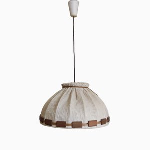 Vintage Ceiling Lamp with Hinged Fabric Umbrella, 1970s