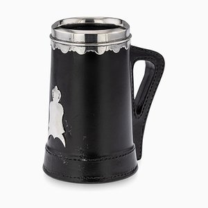 20th Century Silver & Royal Doulton Blackjack Mug, Asprey & Co, c.1941