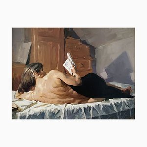 Janusz Szpyt, A Reading One, 2023, Oil on Canvas