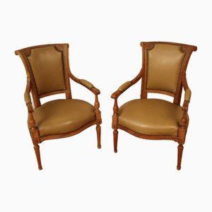 Vintage Louis XVI Sessel, 18. Jh., 2er Set