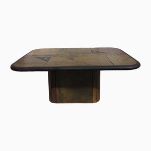 Vintage Brutalist Coffee Table by Paul Kingma for Fedam, 1980s