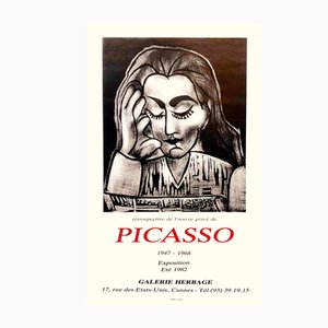 Pablo Picasso, Graphic Works Between 1947-1968, Ausstellungsplakat, 1982