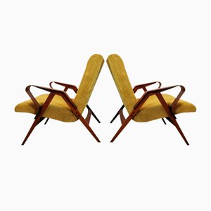 Fauteuils par Frantisek Jirak pour Tatra, 1960s, Set de 2