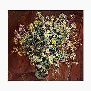 Maya Kopitzeva, Bouquet of Flowers, 1997, Oil Painting