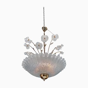 Mid-Century Murano Glass Chandelier, Italy ,1980s