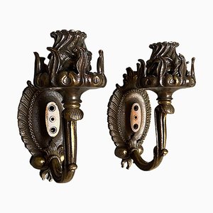 Art Deco Wall Sconces attributed to Bruno Chiarini, 1940s, Set of 2