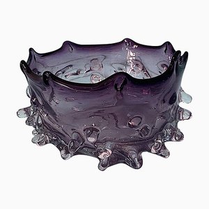 Murano Glass Lenti Bowl attributed to Ercole Barovier for Barovier & Toso, 1940s