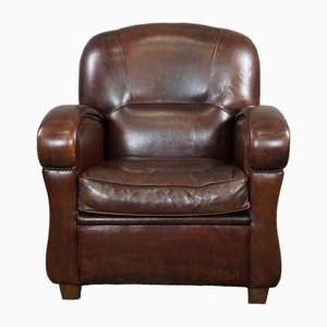 Spacious and Well-Fitting Leather Armchair