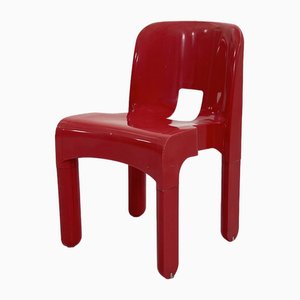 Chaise Universale Modèle 4867 Rouge par Joe Colombo pour Kartell, 1970s
