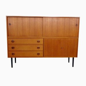 Credenza in teak, anni '60, set di 2