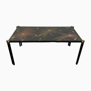 Vintage Coffee Table in Glass and Metal by Lasco, 1960s