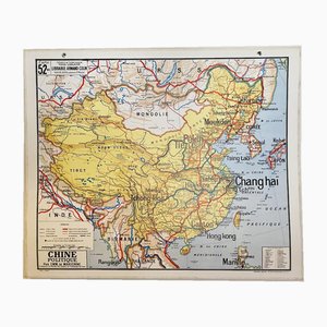 Karte von China, 1960er Jahre